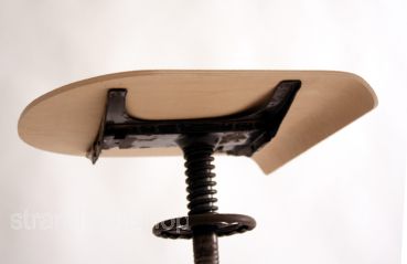 HockerStuhlsitzplatte Buche Ersatzplatte Drehhocker Industriehocker Architektenstuhl Formverleimt 8 mm