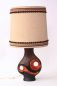 Preview: Stehlampe Tischlampe Lampe Vintage 70er Jahre Lampenfuss Lampenschirm Lampe