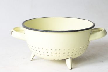 French Sieve Enamel Vintage A