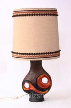 Floor Lamp Table Lamp Vintage 70s Lamp Base Lampshade Lamp