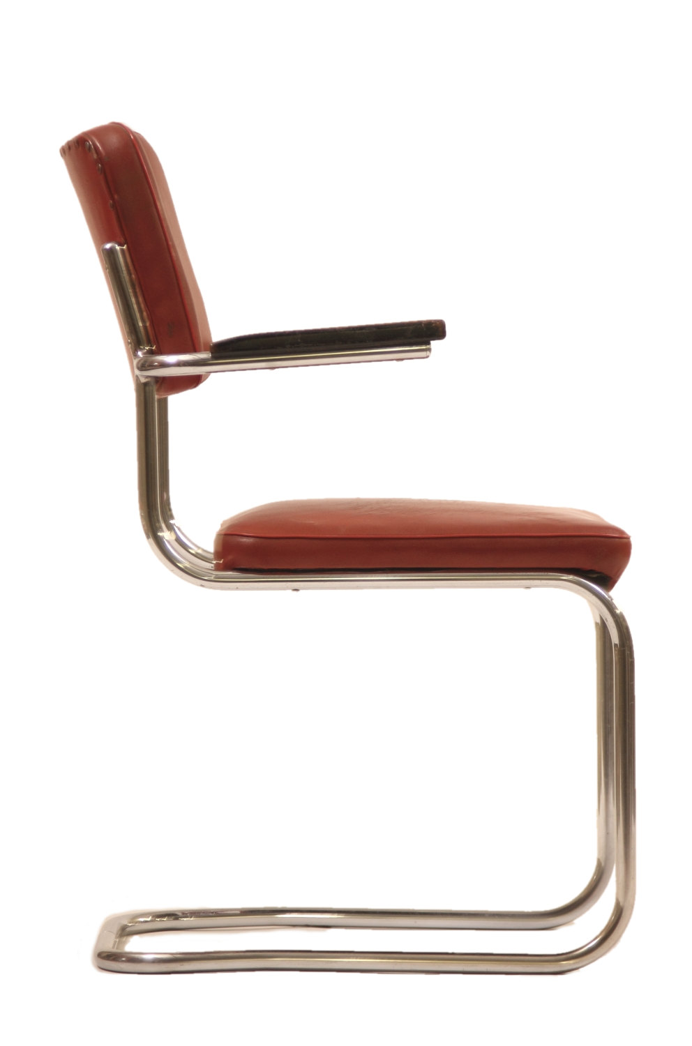 1/4 Bauhaus Stahlrohr Mauser Retro Chair Werksdesign Sessel Vintage Art Deco 
