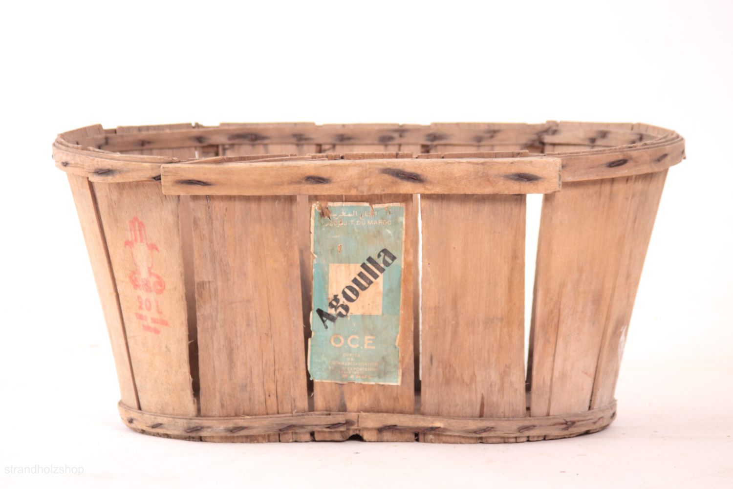 Vintage chip basket harvest basket "Agoulla"