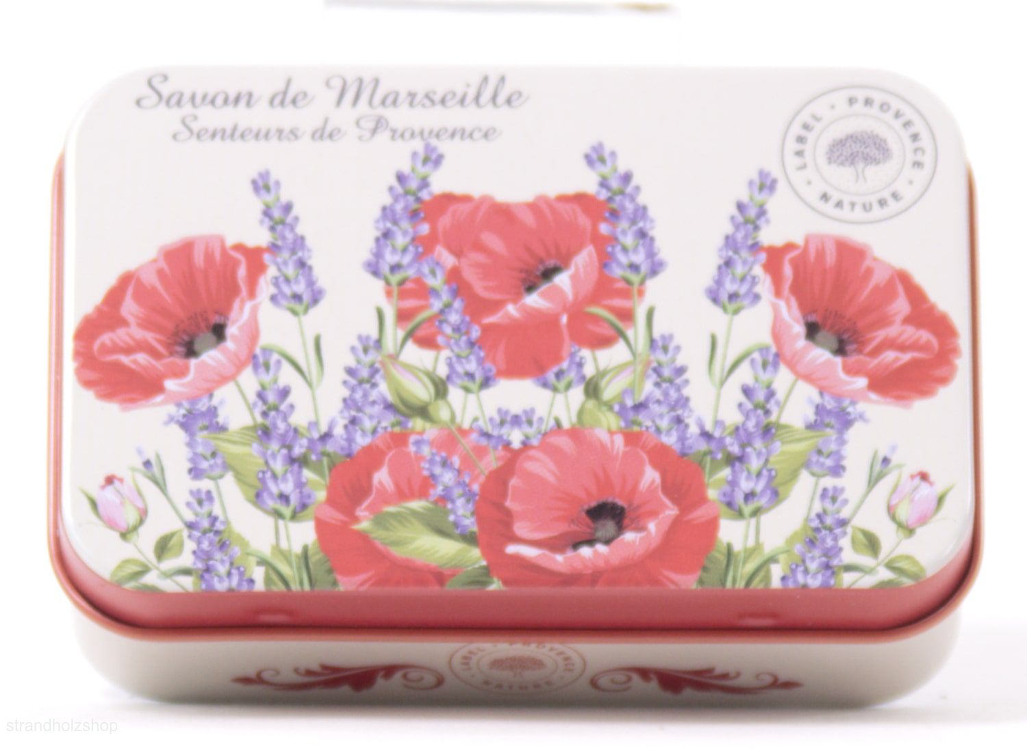Seifendose Mohn mit Savon de Marseille